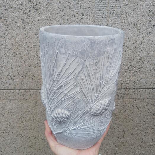 concrete vase