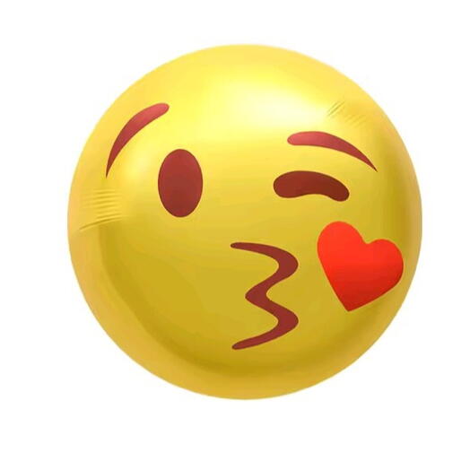 Helium balloon kiss