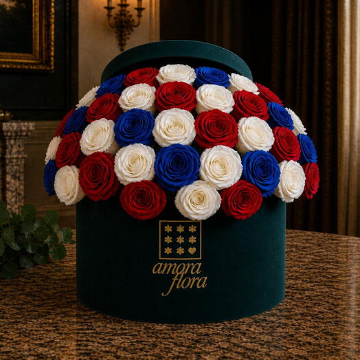 🇺🇸 Independence Day Rose Box – Limited Edition — Large
