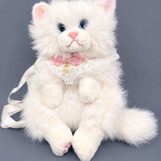 White Cat Backpack – Large