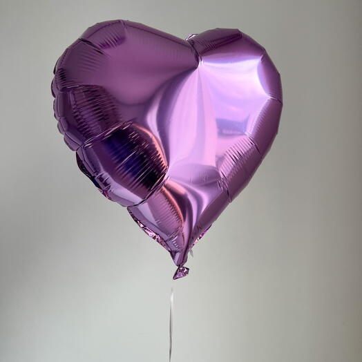 Pink helium balloon, 1 pc