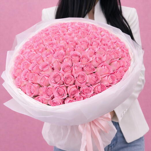 🌹 Bouquet of 101 pink roses
