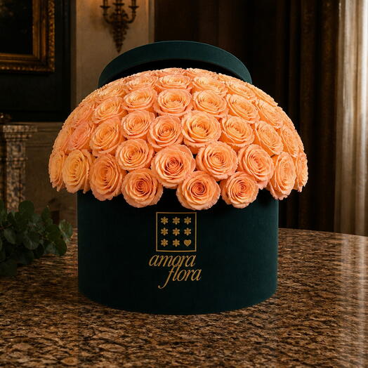 Amora Flora Soft Blush Rose Box — Large