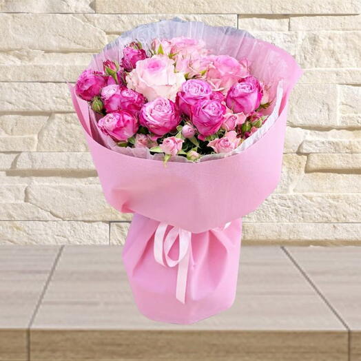 Blush of Love Luxury Rose Bouquet