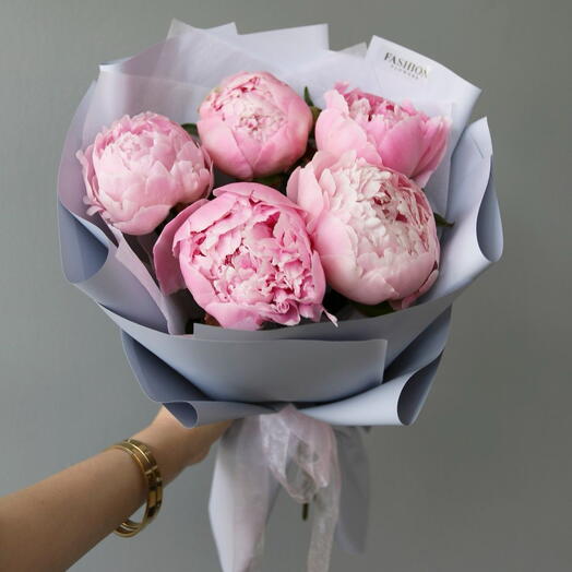 Bouquet of 5 Peonies 🌸