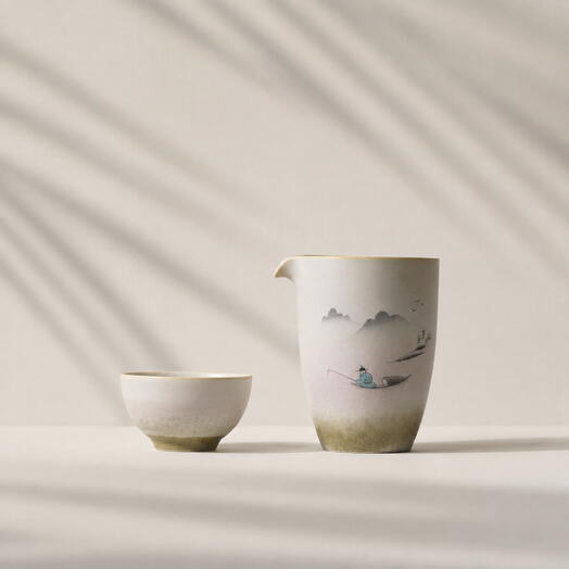 Chahai Fishing (Tea Pitcher), Ceramic, 220ml