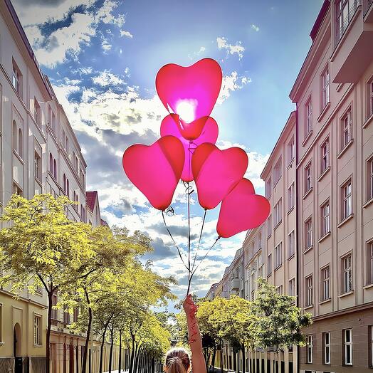 🎈Heart balloons 5-piece