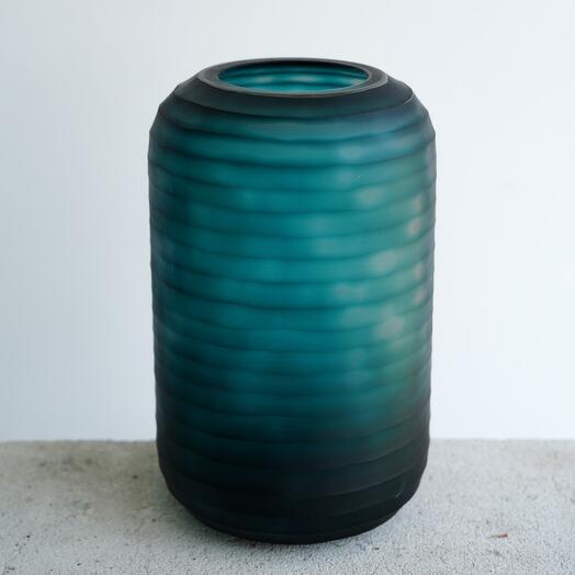 Vase dark blue big