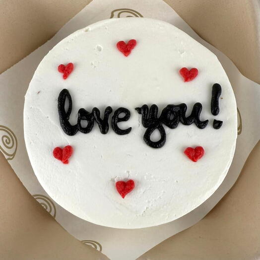 Dark Chocolate Bento Cake Dubai Love Theme | Same Day Delivery