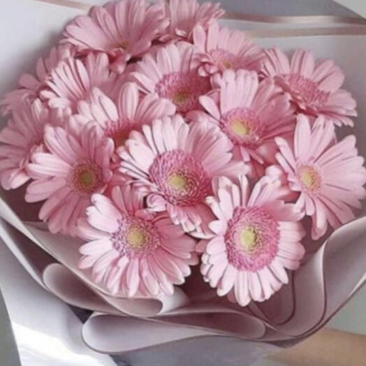 Bouquet with pink gerberas