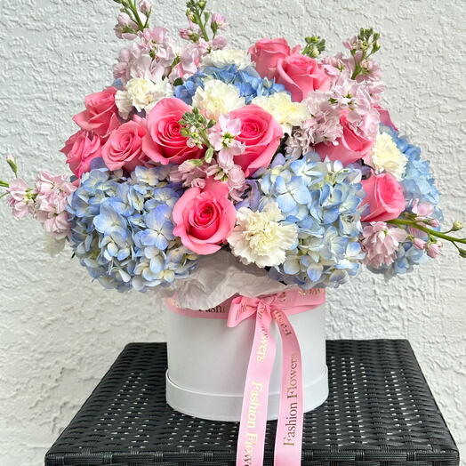Pink and blue
