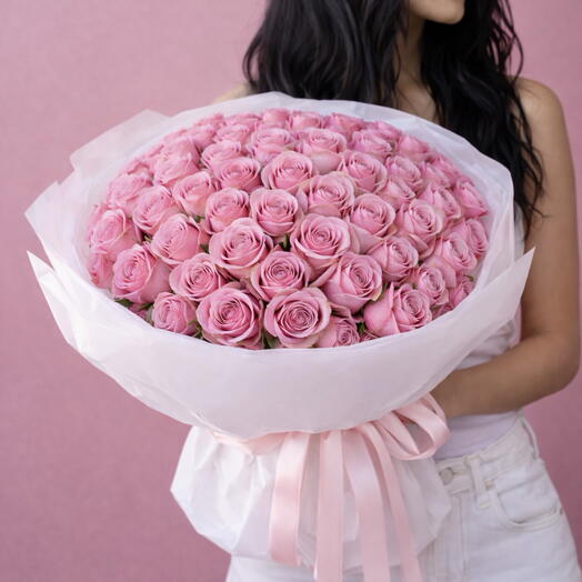 🌹Bouquet of 51 pink roses