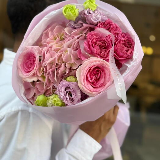Blush Garden Hydrangea Bouquet