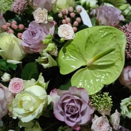 Basket with flowers