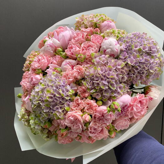 Hydrangea + rose