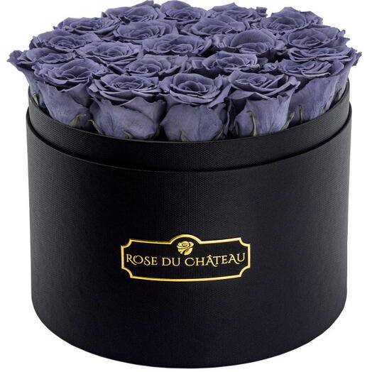 Grey Eternal Roses in a Large Black Box