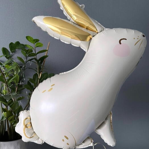 White rabbit balloon