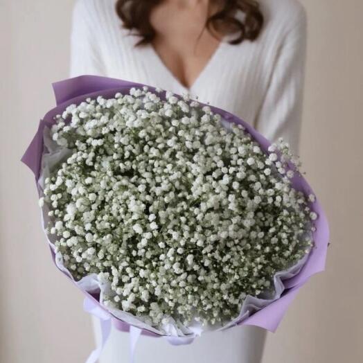 Gypsophila white in lavender design