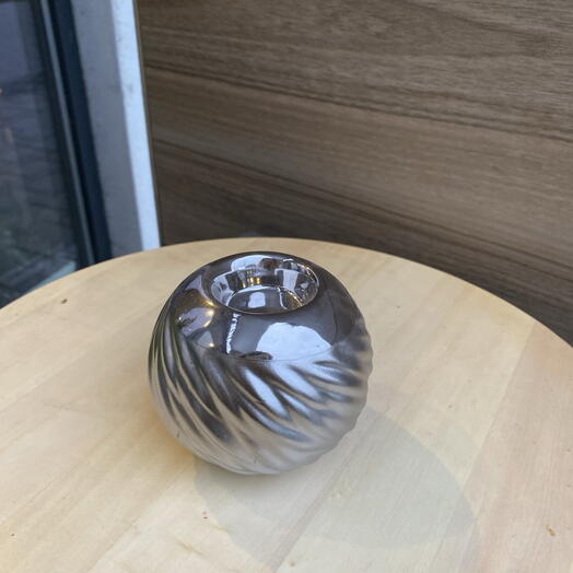 Silver candleholder