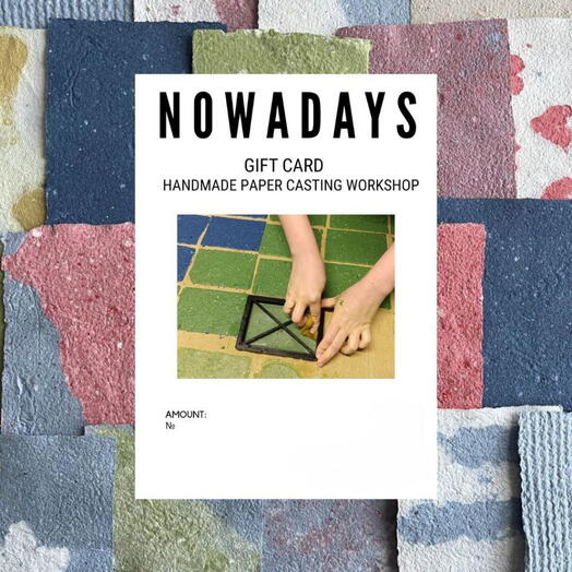 Handmade Paper Casting Gift Card Workshop