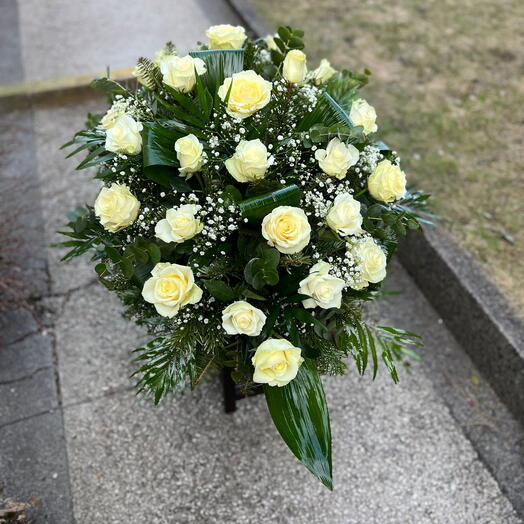 funeral bouquet "White Farewell"