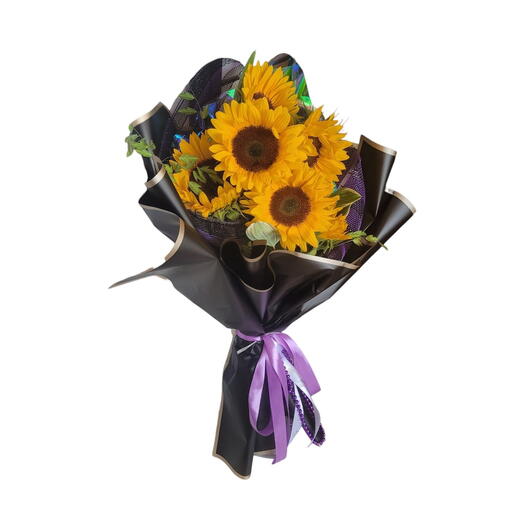 Summer village.  Sunflowers