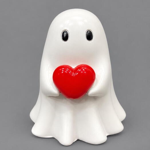 Decor Ghost toy Red Heart
