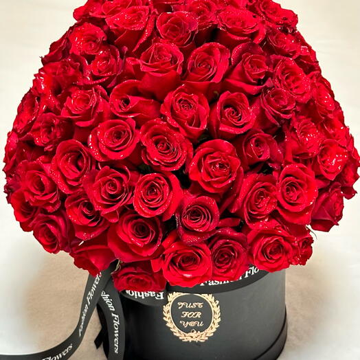 101 roses in box