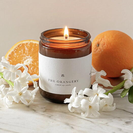 Scented soy candle- The Orangery