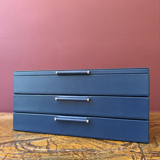 Wolf Sophia Indigo Jewellery box