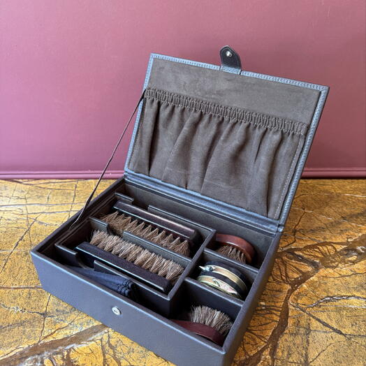 Wolf Shoe Shine Kit Brown