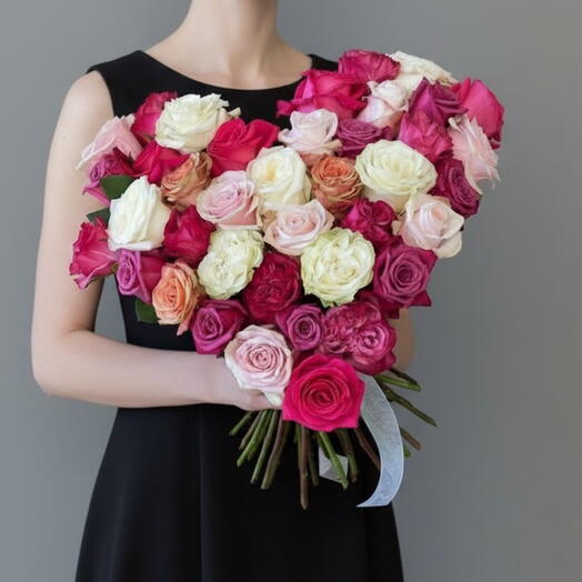 Heart of 43 roses