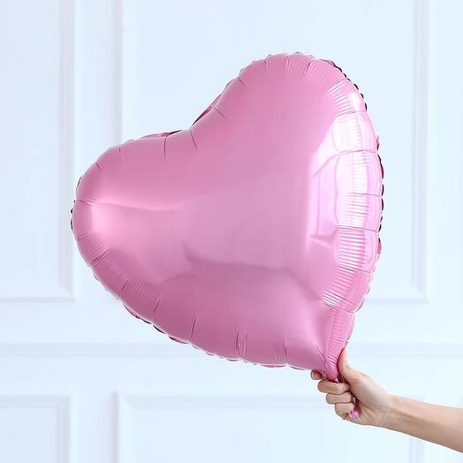 18-inch heart-shaped foil balloon
