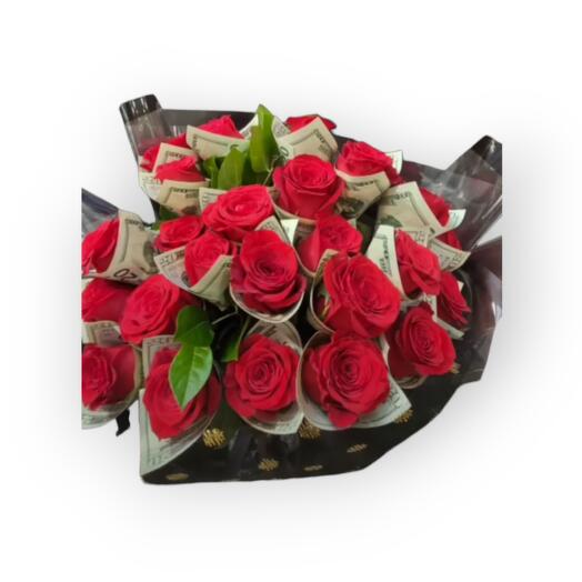Las Vegas, 24 red roses