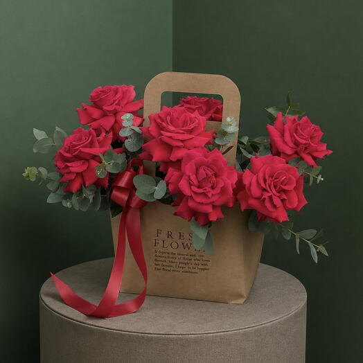 Crimson Rose Gift Bag