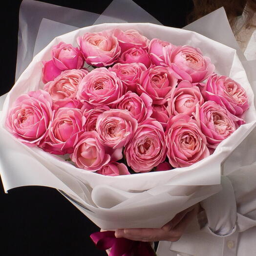 Peony Roses  Silva Pink Large