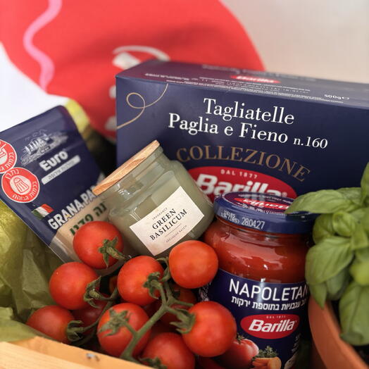 Italian food present for dinner
