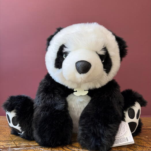 Stuffed Black White Panda Toy 35cm