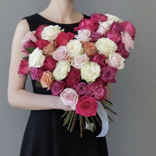 Heart of 43 roses