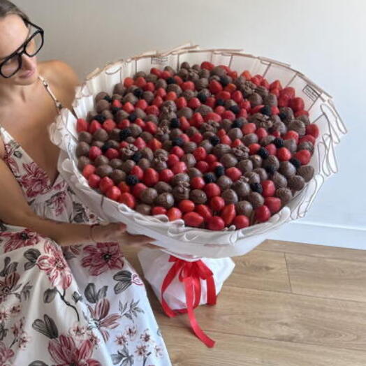 Wow ramo de fresas en chocolate