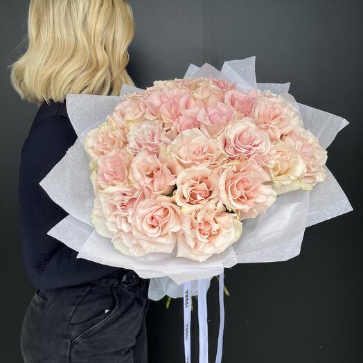 25 pink French roses mondial