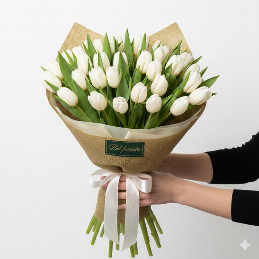 White tulips