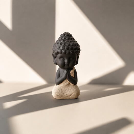 Little Buddha Tea Pet, Clay, 8 × 3.5cm