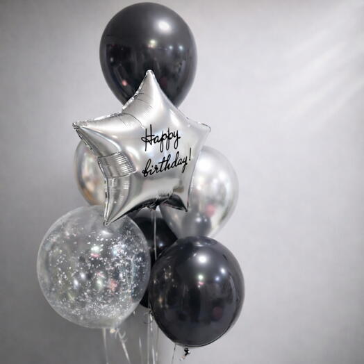 Black and silver