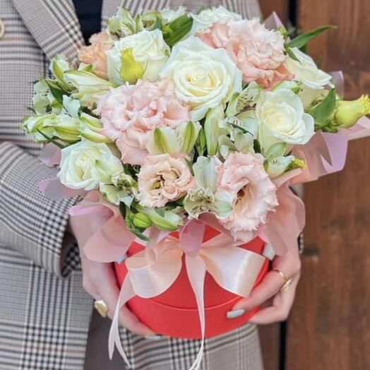 Flowerbox - Roża i eustoma