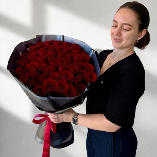 Long-Stem Red Rose Bouquet (51 Roses)
