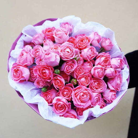 🗼Moulin Rouge (Parisian night magic in peony-pink raspberry roses)