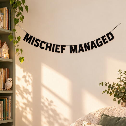 Garland "MISCHIEF MANAGED"