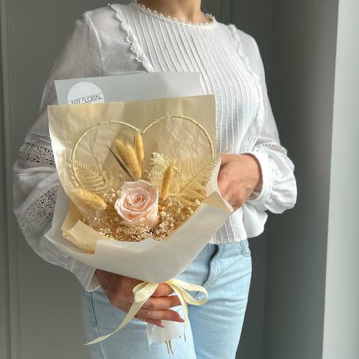 Dried flower bouquet "Light Greeting"