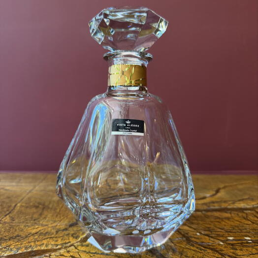 Vista Alegre Gemstone Gold Whisky Decanter